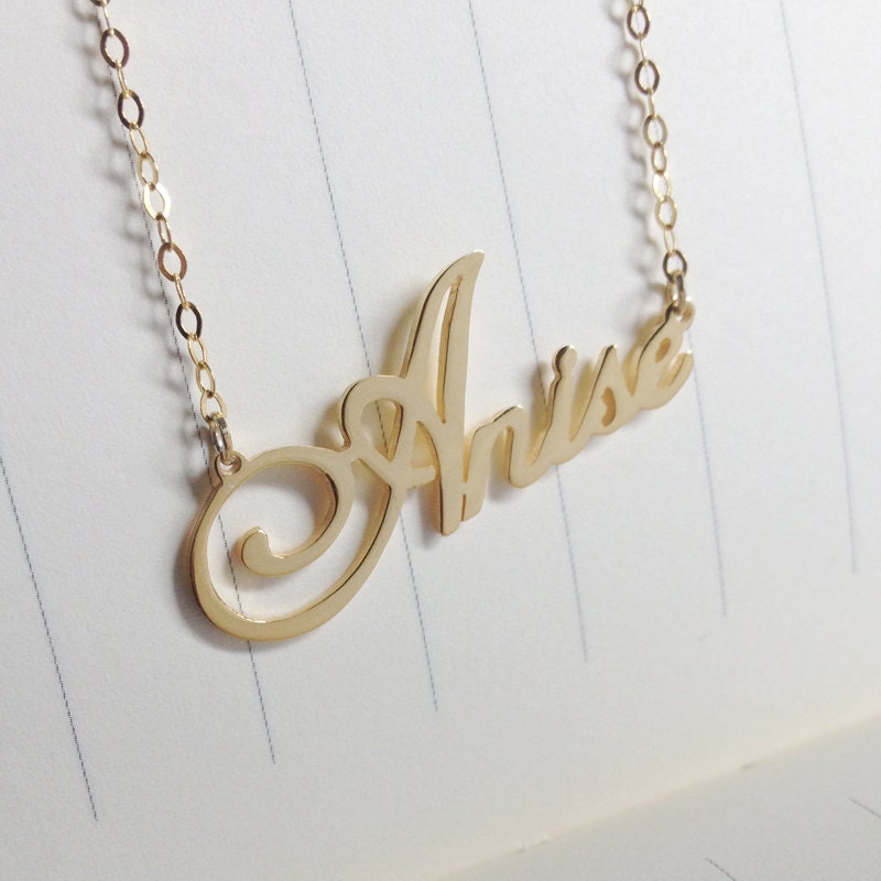 Any Name Necklace,Gold Name Necklace,Carrie Name Necklace,Personalize Custom any Name Necklace,Celebrity Carrie Necklace,Custom Jewelry