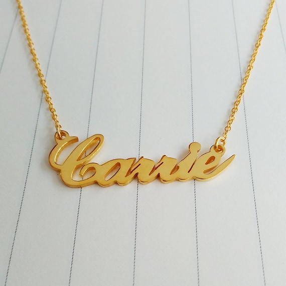 Custom Carrie Name Necklacesex and the 