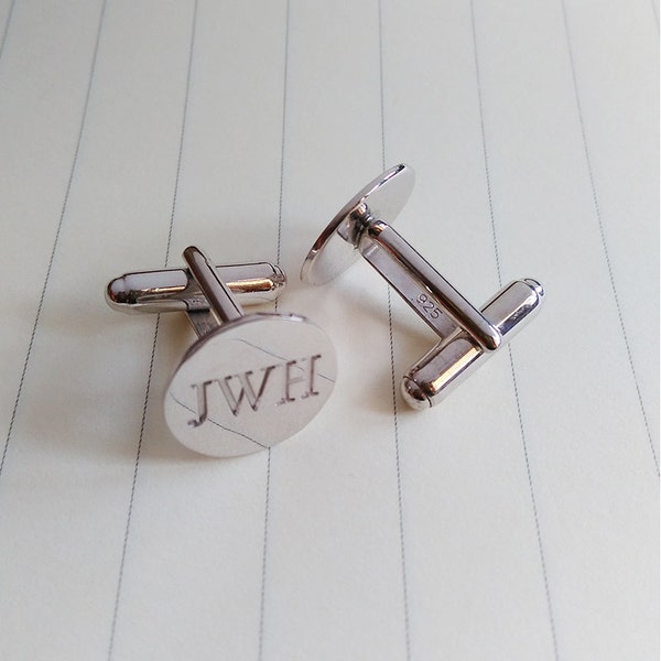 Initial Cufflinks Etsy