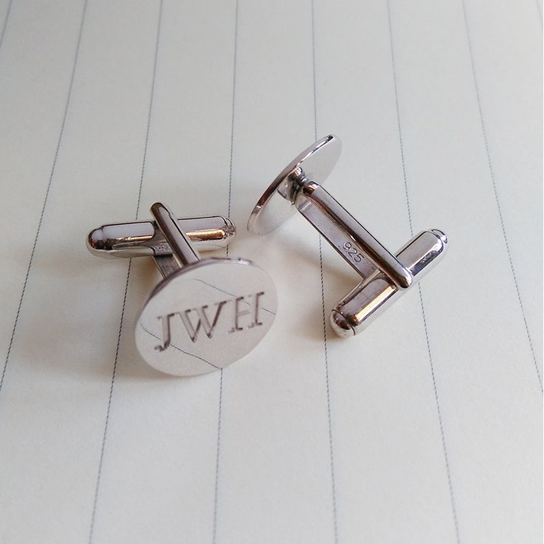 Personalizable Inicial Cufflinks-elige tus cartas