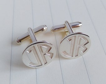 Wedding Cufflinks,Two Letter Monogram Cufflinks,Groom Cufflinks,Personalized Cufflinks,Engraved Cufflinks,Groom Gift from Bride