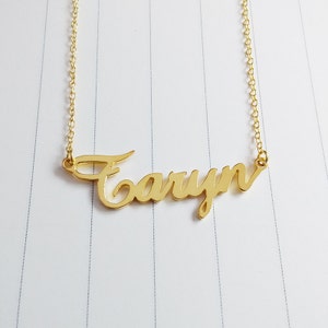 Custom Name Necklace,Gold Name Necklace,Custom Personalized Name Necklace,any Name Necklace,Carrie Necklace,Custom Jewelry,Christmas Gift
