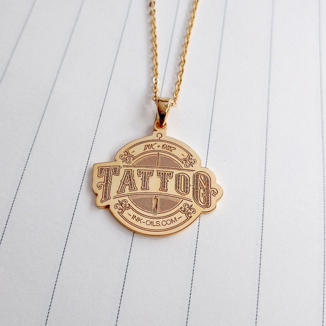 Company Logo Necklacecustom Logo Necklacecustom Special Etsy