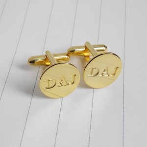 Groom Wedding Gift,Gold Men CuffLinks,Wedding Cufflinks,Engraved Monogram CuffLinks,Gift for Fathers Day