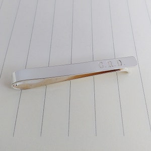 Personalized Initial Wedding Tie Clip,Coordinates Tie Clip,Father of the Bride Tie Clip,Men tie clip,Groom Gift from Bride,Father&#39;s Day Gift