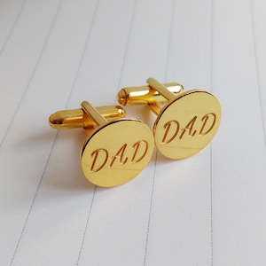 Personalized Cufflinks,Engrave Wedding Initial Cufflinks,Gold Initial Cufflink,Father of the Bride Cufflinks,Wedding CuffLinks