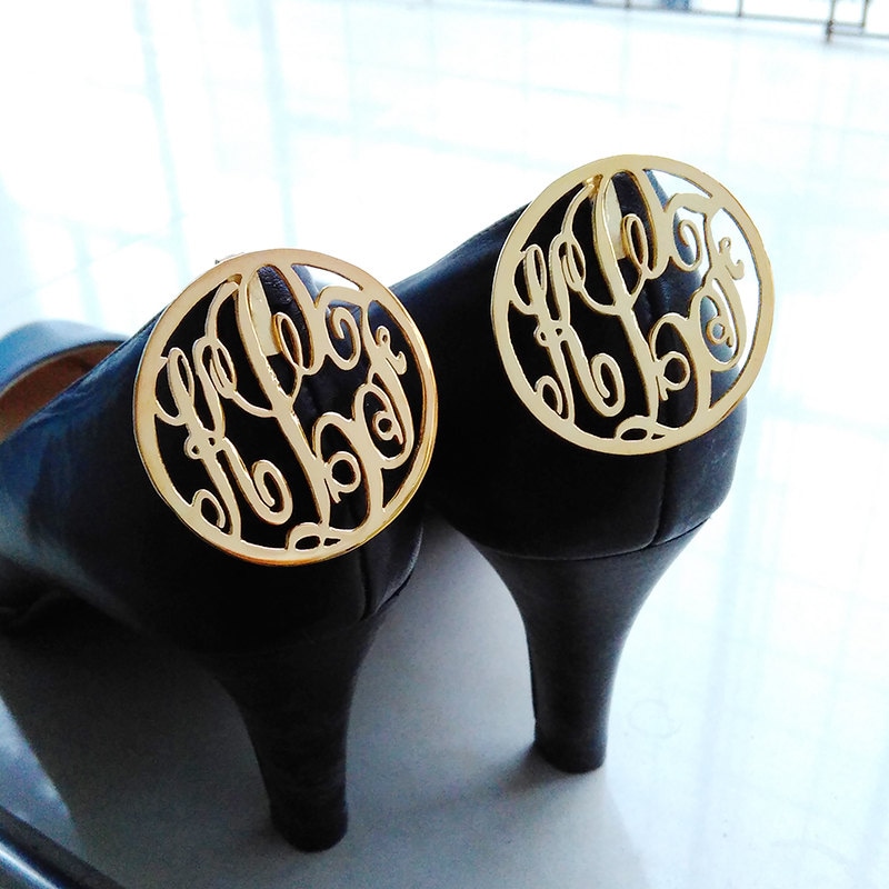 Clips de zapatos inspirados en monogramas clip de zapato Etsy