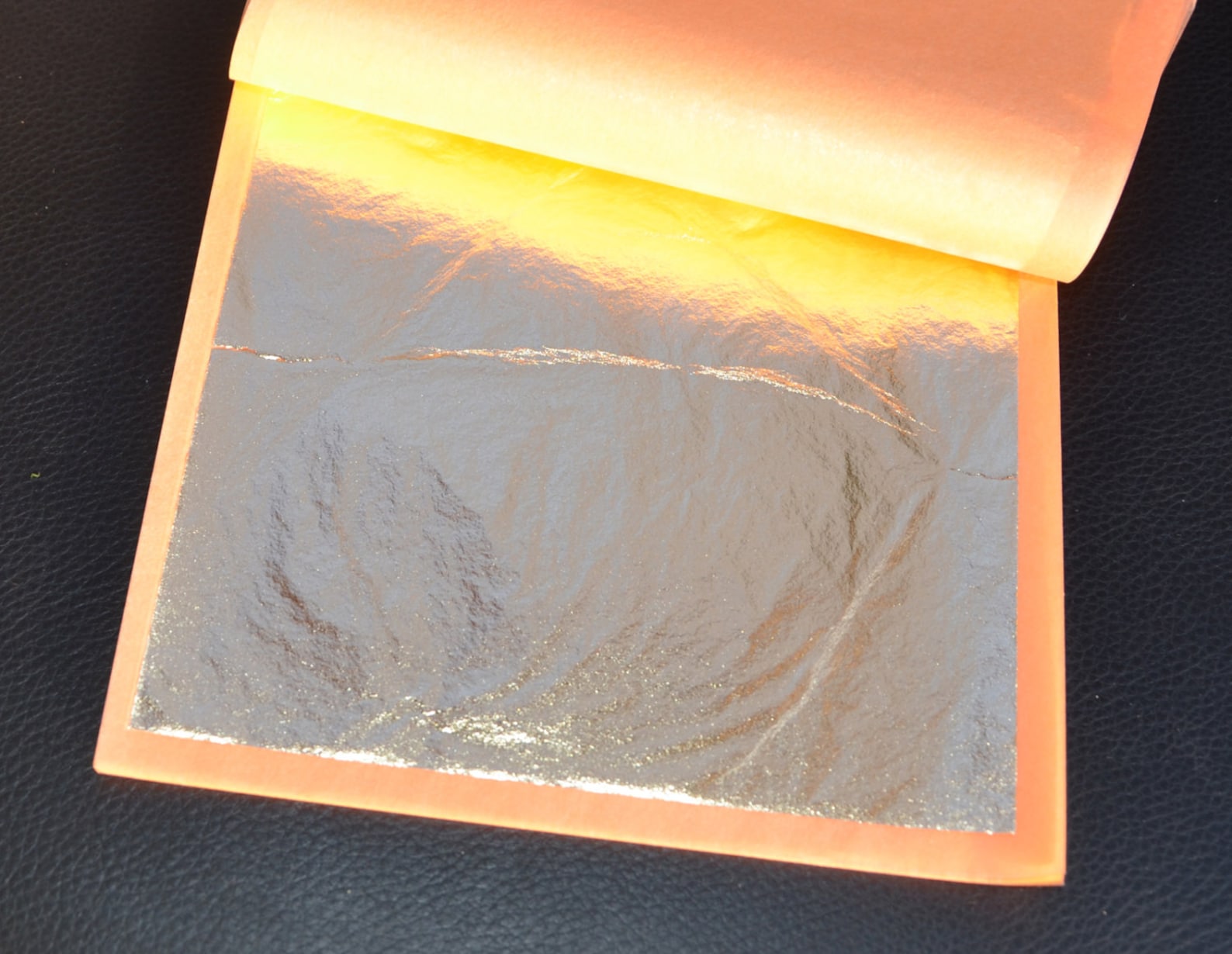 Brass Leaf 20 Loose Sheets 125mm 5 Inches Square Metal Leaf Brass Leaf