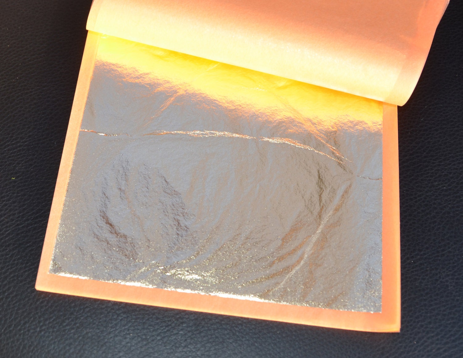 Brass Leaf 20 Loose Sheets 125mm 5 Inches Square Metal Leaf Brass Leaf