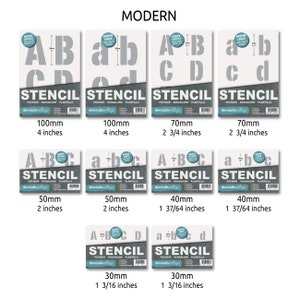 30mm LETTER ALPHABET STENCIL Letters / Symbols 1.18 Inches - Etsy