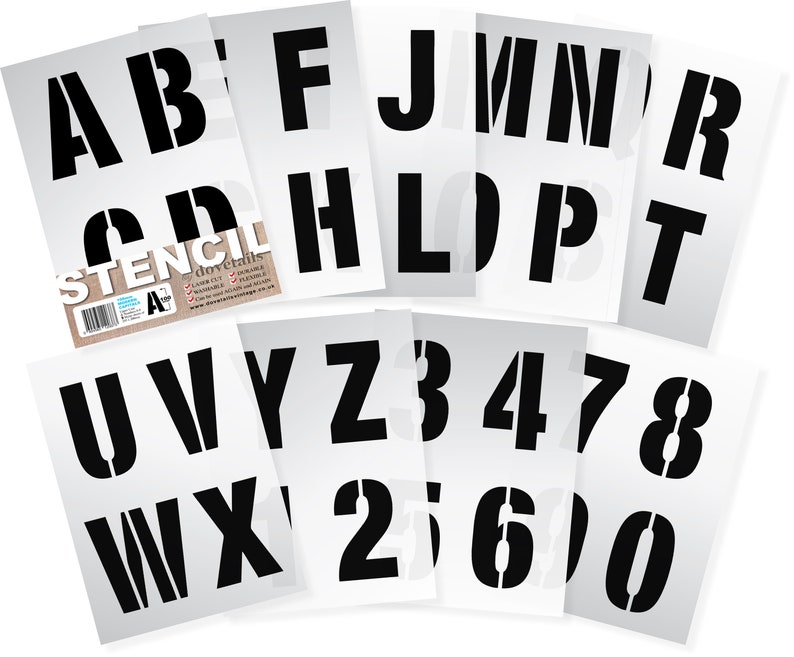 Massive LETTER STENCILS 100mm ALPHABET Money Letters / 0-9 Figures (4 inches tall) 9 x Sheets lettering wall portray Innovative Higher Scenario photograph about Large Printable Numbers 0-9 named Huge LETTER STENCILS 100mm ALPHABET Cash Letters / 0-9 Quantities (4 inches tall) 9 x Sheets lettering wall portray Ground breaking Higher Scenario