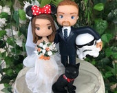 Stormtrooper and Disney Wedding Cake Topper Figurine