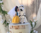 Star Wars Storm-trooper and Snow White - Wedding Cake Topper