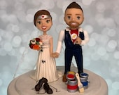 The Fine Arts Wedding Cake Topper Figurine, Flash and Wonder Woman Wedding Cake Topper