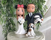 Star Wars and Disney Hand Crafted Wedding Cake Topper
