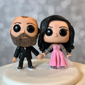 Mini Wedding Cake Topper Figurine
