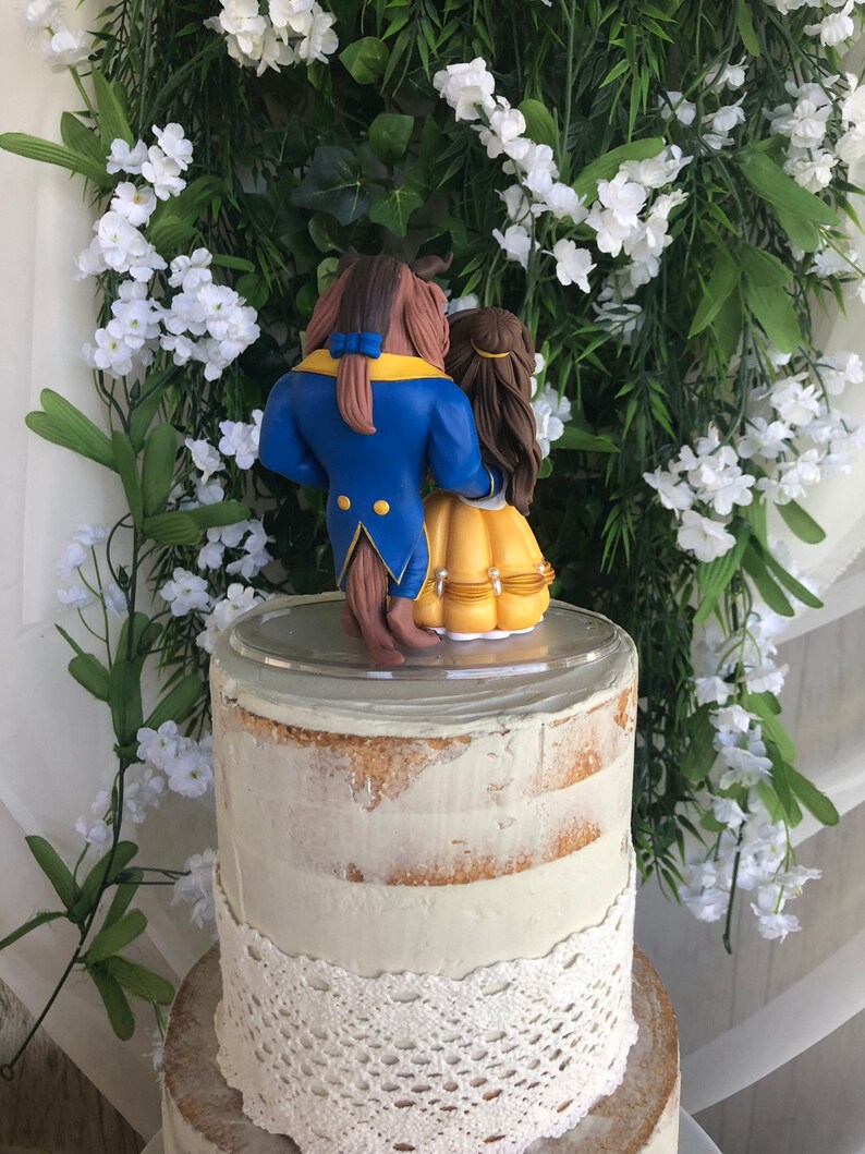 Beauty And The Beast Wedding Cake Topper Figurine Etsy