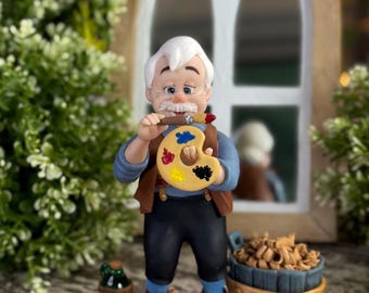 Dreamy Carpenter Figurine-Handmade Artist Decor