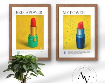 2er Set Pop Art Poster: 'Girl Power' & 'Pure Grace' (Digitaler Download)
