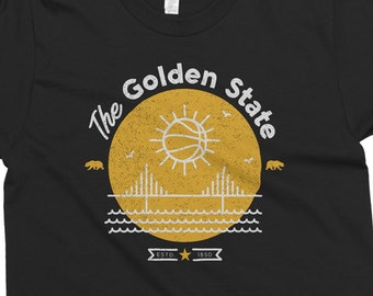 The Golden State - California Shirt - Men's and Women's American Apparel