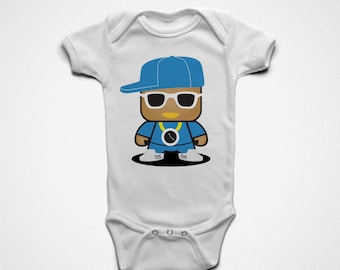 Onesie Favorite Flavor - Personajes de la vieja escuela, raperos y hip-hop Infant Bodysuit.