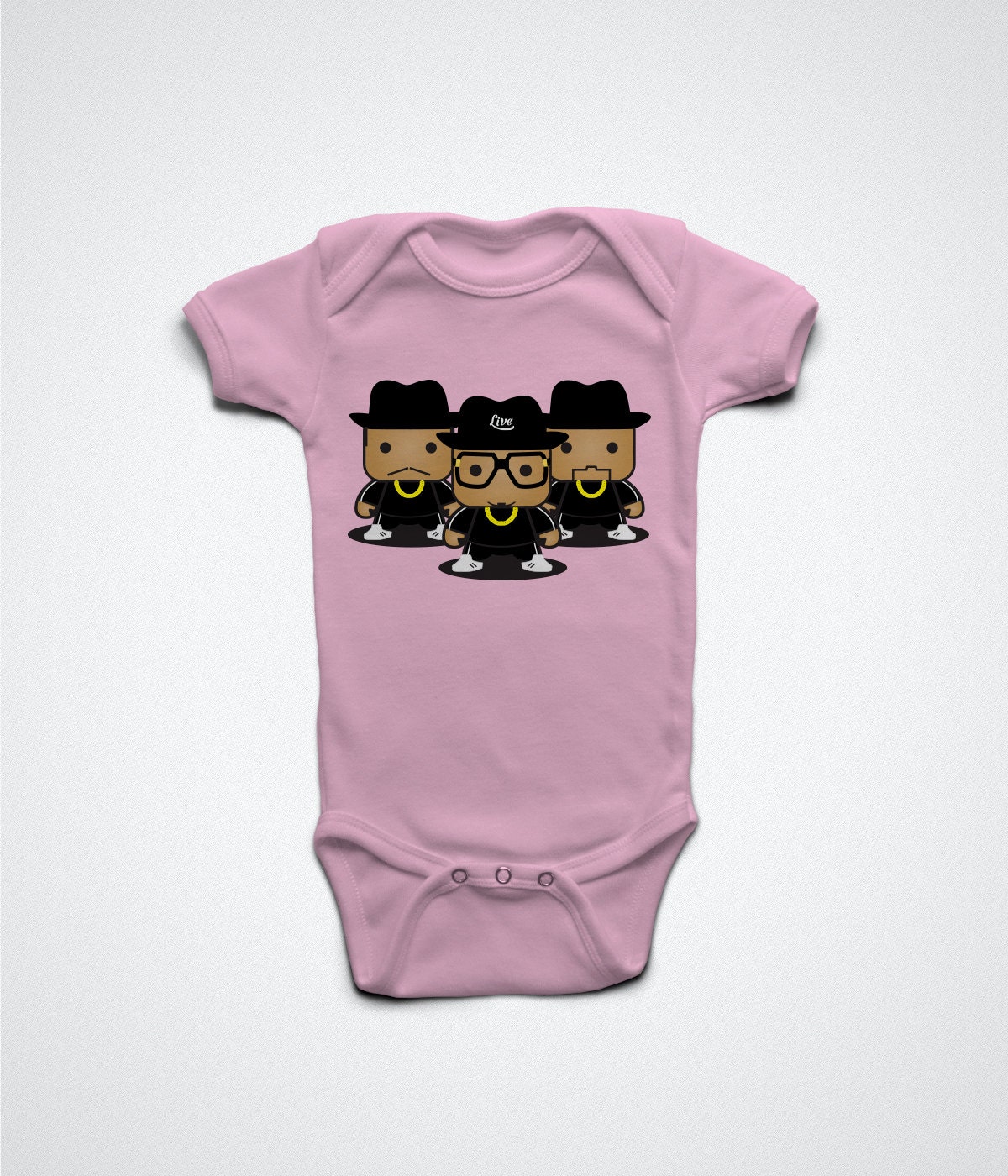 It's Tricky Rappers  - Old school, rapper and hip-hop character baby infant bodysuits