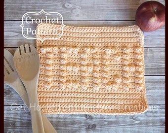 Easy Dishcloth Pattern,  PDF Download Crochet Pattern, TEACH Dishcloth, Easy Crochet Pattern, Beginner Crochet Pattern