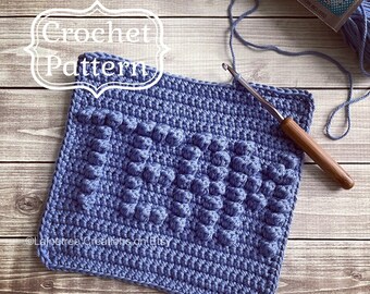TEAM Dishcloth Pattern,  PDF Instant Download, Crochet Dishcloth Pattern, Easy Crochet Pattern, Beginner Crochet Pattern, Housewarming Gift