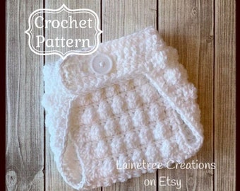 Bobble Butt Diaper Cover Crochet Pattern, PDF Download, Baby Diaper Cover Pattern, Newborn Diaper Cover, Diaper Cover Crochet Pattern