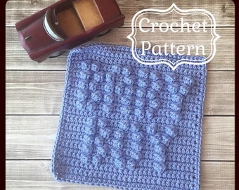 Toallita BABY BOY, Patrón paño de cocina fácil, Descargar PDF Patrón de crochet, Patrón de crochet fácil, Patrón de crochet para principiantes, Regalo de baby shower