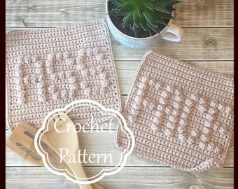 ASS and FACE Crochet Dishcloth Patterns, Swearing Dishcloth Patterns,  PDF Download, Beginner Crochet Pattern, Easy Crochet Pattern