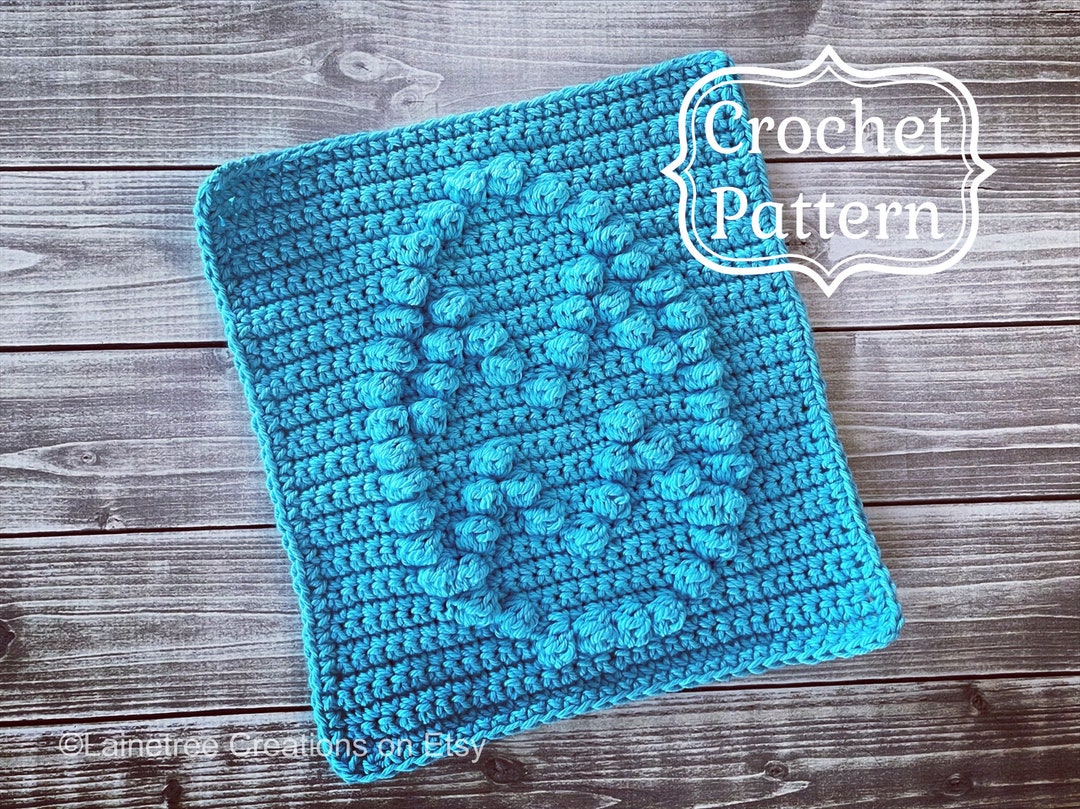 Easter Egg Dishcloth Pattern, Crochet Easter Dishcloth Pattern, Easy