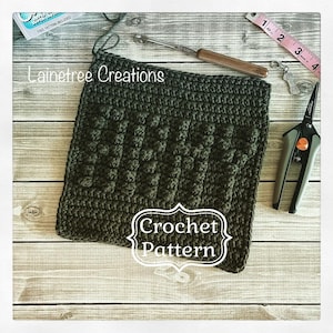 ARMY Dishcloth Pattern,  PDF Download Crochet Pattern, Easy Crochet Pattern, Beginner Crochet Pattern, Crochet Dishcloth Pattern