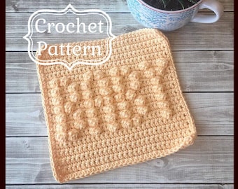 Toallita para BEBÉ, Patrón de trapo de cocina fácil, Descargar PDF Patrón de crochet, Patrón de crochet fácil, Patrón de crochet para principiantes, Regalo de baby shower