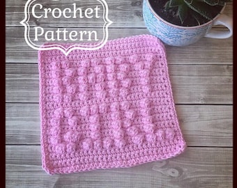 Toallita BEBÉ NIÑA, Patrón paño de cocina fácil, Descargar PDF Patrón de crochet, Patrón de crochet fácil, Patrón de crochet para principiantes, Regalo de baby shower