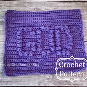 GOD Crochet Dishcloth Pattern,  PDF Digital Download, Crochet Pattern God Dishcloth,Easy Crochet Pattern, Beginner Pattern,Christian Pattern