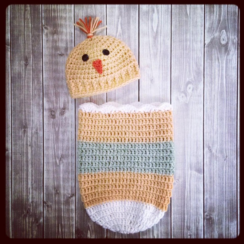 Newborn Baby Hat & Cocoon Set Newborn Photo Outfit Baby Etsy