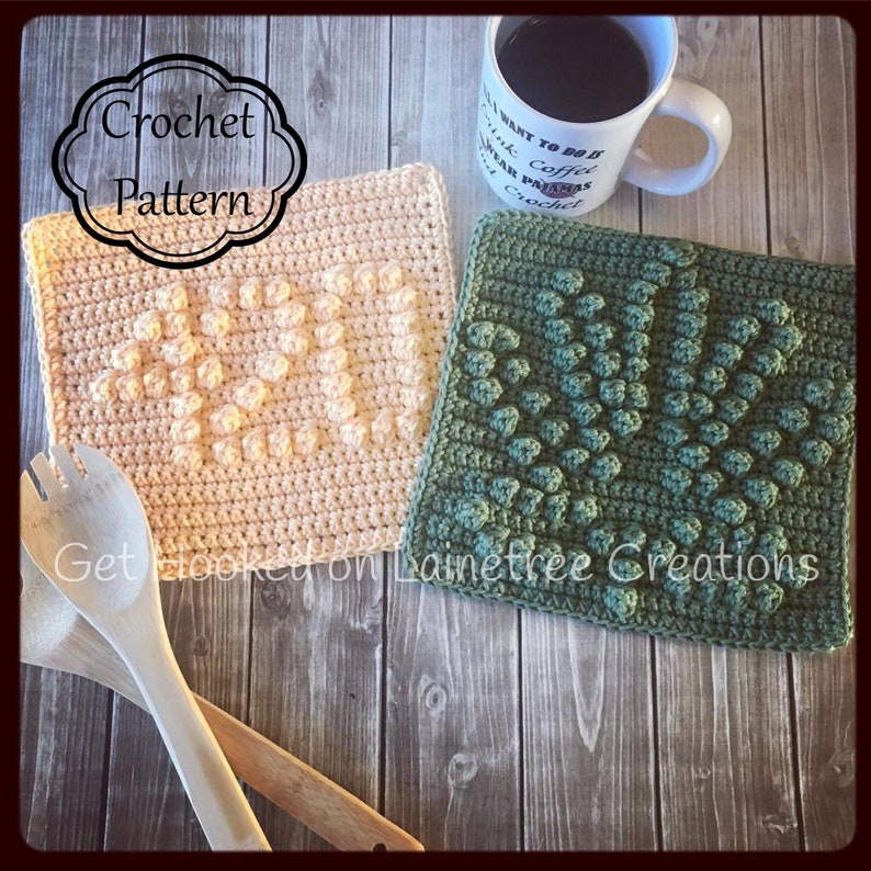 Pot Leaf and 420 Crochet Dishcloth Patterns PDF Download Etsy