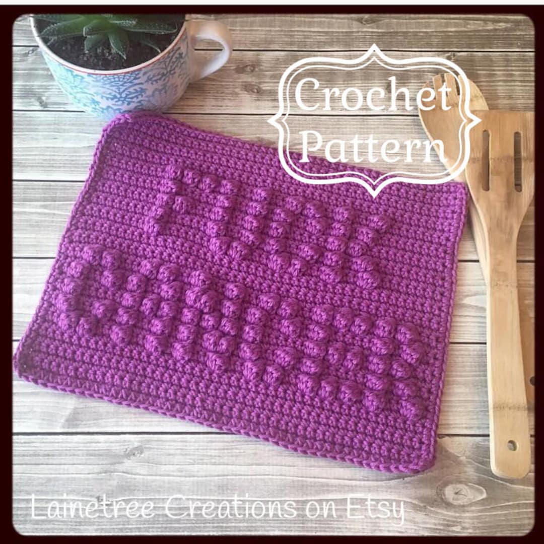 Swearing Dishcloth Pattern PDF Digital Download Crochet Etsy