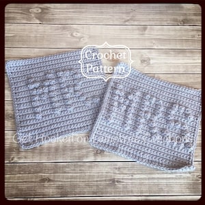 Mr. and Mrs. Dishcloth Patterns,  PDF Download Crochet Pattern, Easy Crochet Pattern,  Easy Crochet Dishcloth, Beginner Crochet Pattern