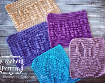 Easter Dishcloth Pattern Pack, Crochet Easter Bunny Dishcloth Pattern, Easy Crochet Pattern, Beginner Crochet Pattern, Crochet Easter Egg