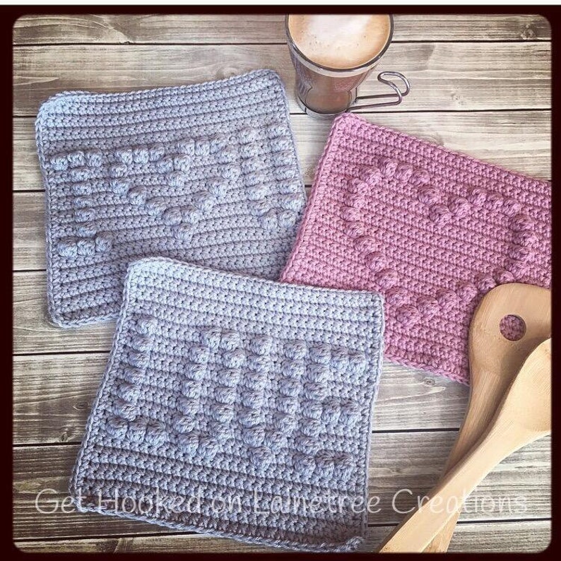 Heart Dishcloth Pattern PDF Download Crochet Pattern Easy Etsy