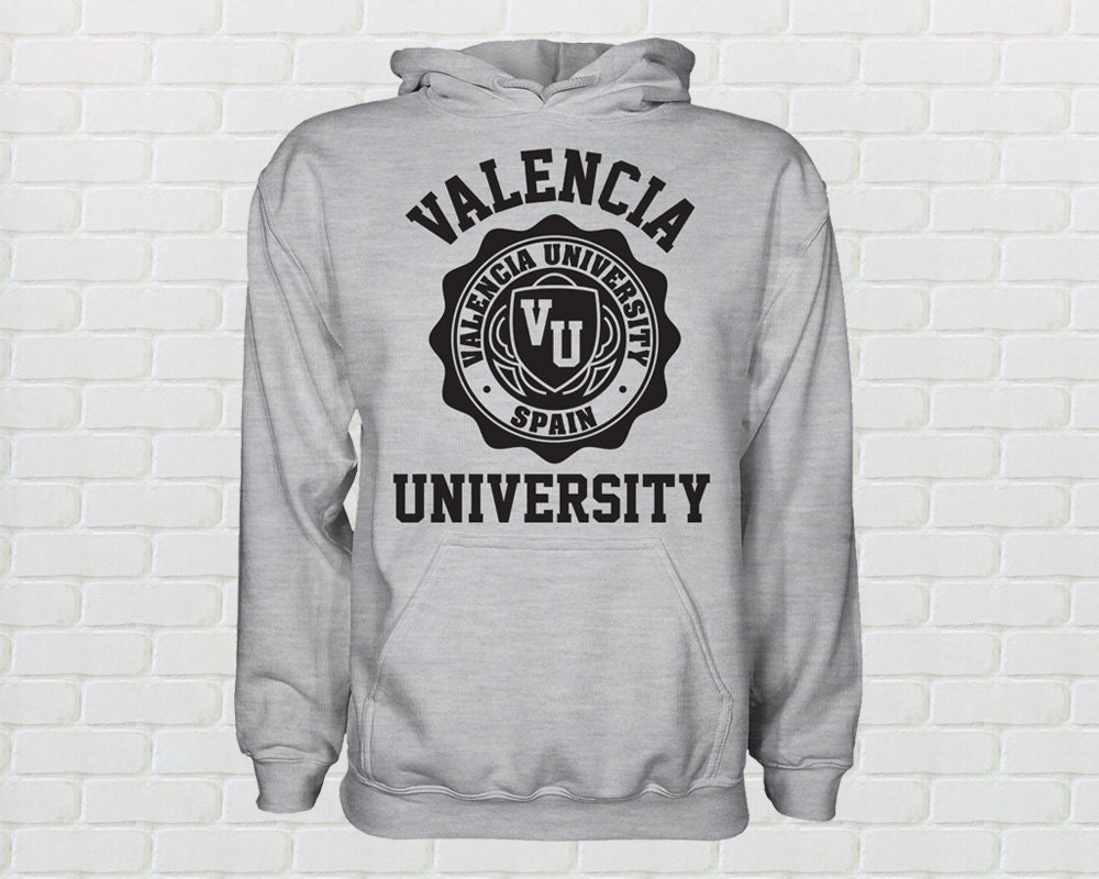 Felpa con cappuccio dell'Università di Valencia Tutte le | Etsy Italia