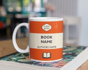 Classic Books Personalised Book Cover Mug