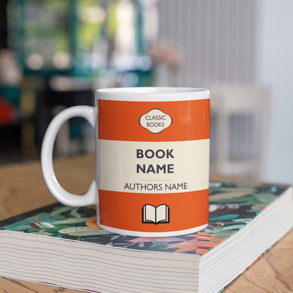 Classic Books Personalised Book Cover Mug