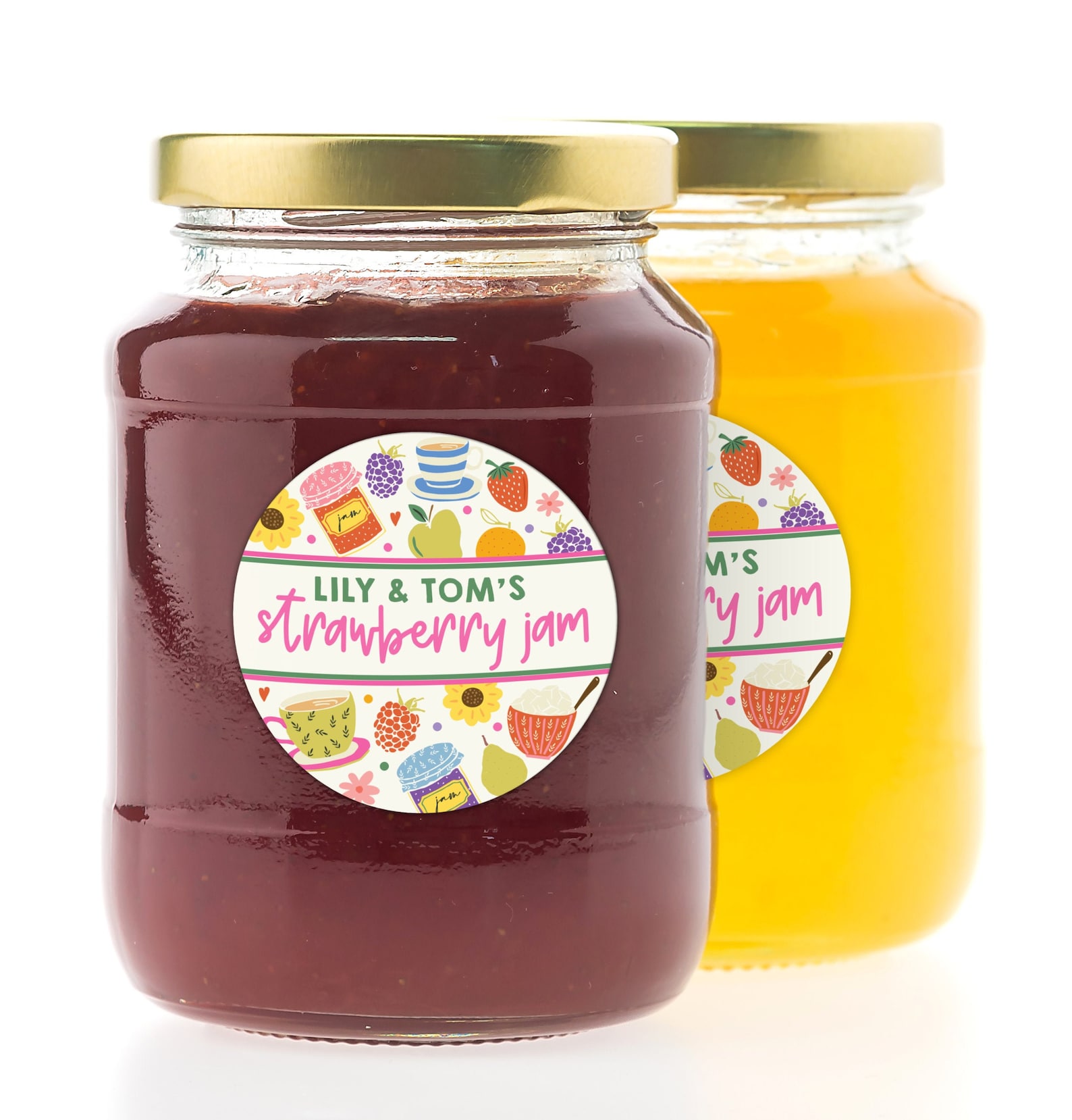Personalised Jam Jar Labels // 64mm Etsy UK