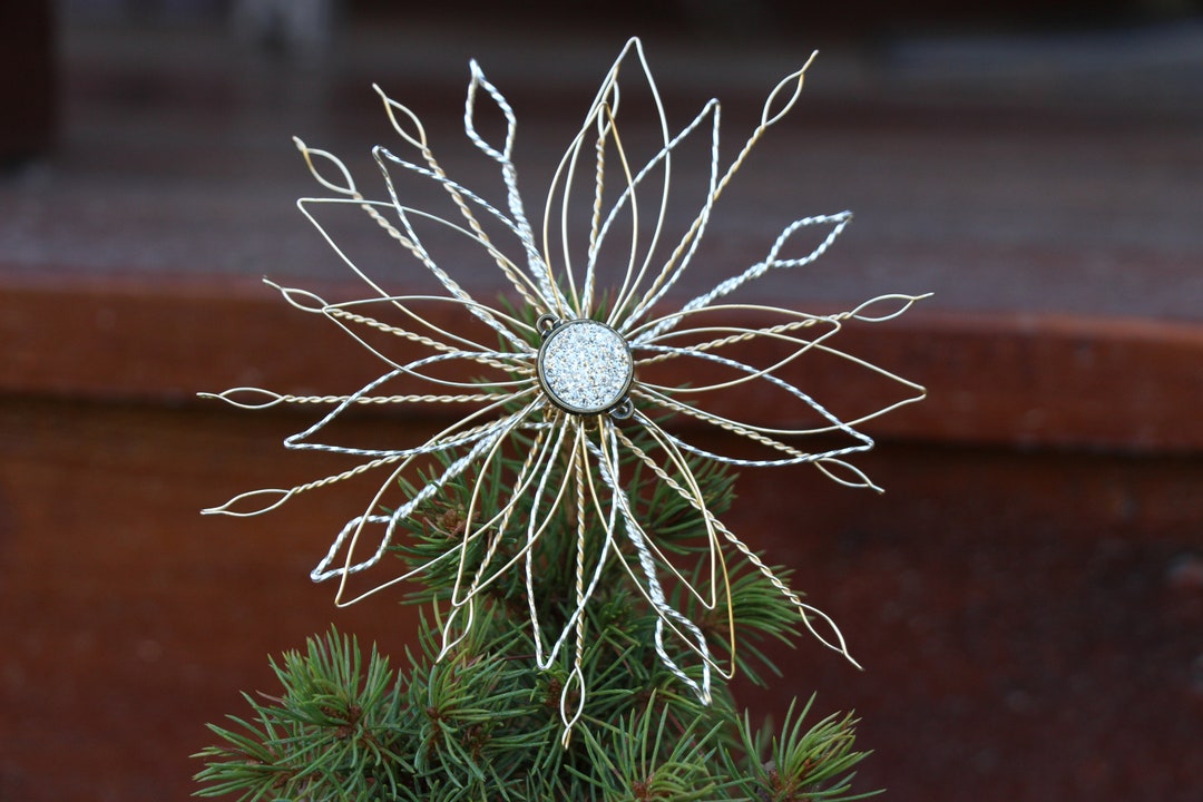 Mini Christmas Tree Topper Star Ornament Star Tree Topper for Christmas