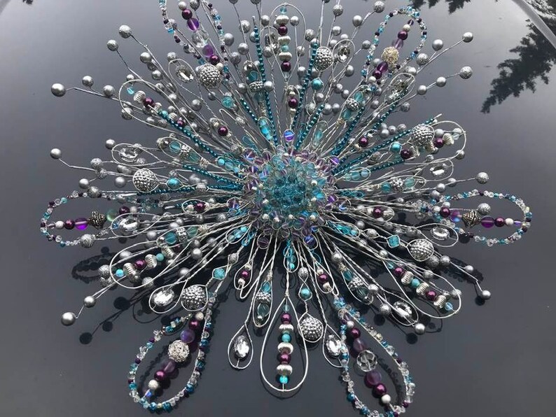 Tree Topper Star Extra Large Christmas Tree Topper Aqua Purple Etsy