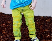Mel Jeans - baby , toddler , kids - Boy 39 s hand - dyed distressed cutoff shorts OR skinnies (Sizes 6m-12y) custom kids denim jeans