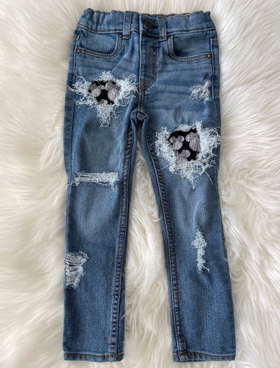 Jean Skinny 7 For All Mankind Fille - Taille 3T, Denim Foncé, Coton/Élasthanne, Neuf Sans Étiquettes